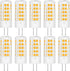 G4 LED Bulbs 110V-130V, 5W Warm White 3000K, Dimmable Bi-Pin Base, Pack of 10 for Under-Cabinet Lighting