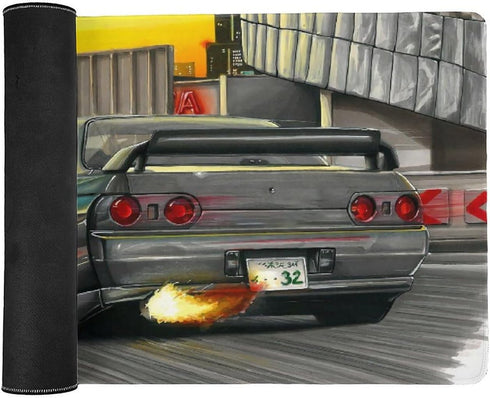 JDM Japanese Car Art Skyline GTR R32, Computer Essentials for Work, Home Office Supplies (40x90cm)
