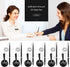 Zonon Secure Pen with Adhesive Pen Chain - Black Desk Pen with Chain, Reception Counter Pen for Home Office Supplies (6
