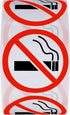 HYBSK No Smoking Logo Labels Glossy Paper Public Warning Stickers, 1.5" Round, 500 Total Per Roll