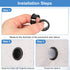 38 Grommet, 1/2" Grommet Grommets uxcell Pcs Cable Snap Bushing Mounting Dia Opened Snap Bushing - Black Round Nylon