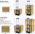 110-lbs Sutekus Folding Hand Truck and Dolly Lightweight Portable Luggage Cart for School Travel Office Moving (Black)