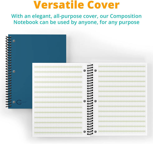 Channie's Youth Composition Notebook, Homework & Improvement Journal for Kids, Older Learners, Special Needs Students,