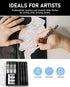 Nicpro 0.5 mm Mechanical Pencil Set with Case, 3PCS MP2000 Metal Artist Pencil with Lead Refills