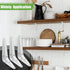 PHITUODA 24 Pack 4 3 Inch, Shelf Brackets x Heavy Duty White Metal Floating Shelf Bracket, L Bracket Corner Brace