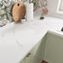 Matte Marble Contact Paper for Countertop Peel and Stick Countertops Waterproof White Contact Paper for Cabinets Granite Wallpaper for Counter Top Vinyl Film for Backsplash 15.8''x78.7'' by Wallercity