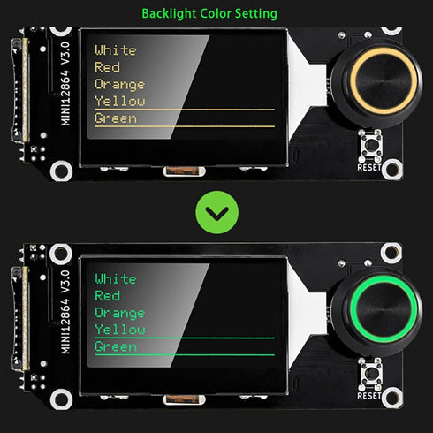 Mini12864 V3.0 3D MKS Graphic Smart Display Control Board with RGB Backlight Self Contained Encoder and Storage Card