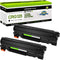 greencycle Compatible Toner Cartridge for Canon 125 CRG-125 - 2 Pack for ImageClass Printers