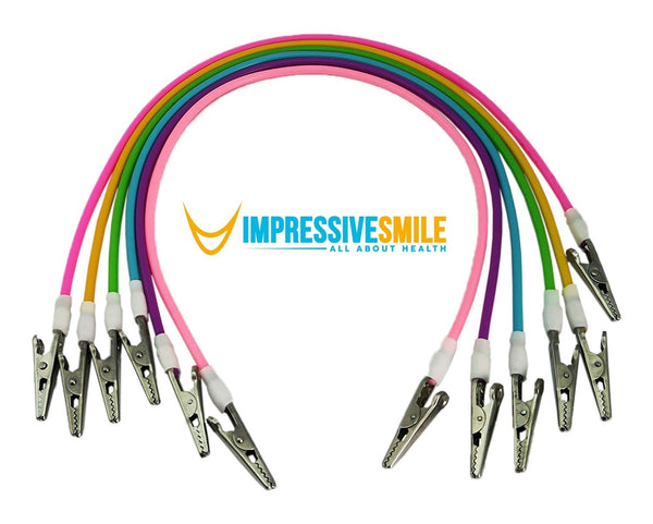 5 PCS Set Dental Colorful Sterilizable Silicone Bib Holder Clips, Colors May Vary