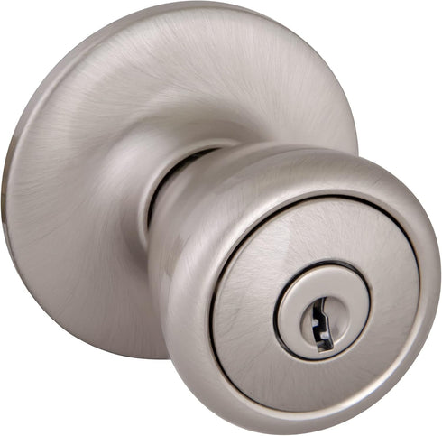Design House 781922 Tulip Keyed Entry Door Knob, Satin Nickel