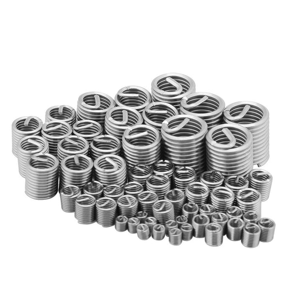 60 Pcs Wire Thread Inserts Kit, M3 M4 M5 M6 M8 M10 Stainless Steel Thread Repair Kit for Helical Repair