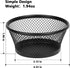 Paper Clip Holder for Desk, Mesh Paperclip Holders, Metal Paper Clip Dispenser Organizer, Black 4 Pack
