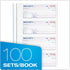 Adams 3-Part, 7-5/8" 10-7/8", 100 Sets 4 (TC1182) Money and Rent Receipt Book, Carbonless, White/Canary/Pink, x Bound