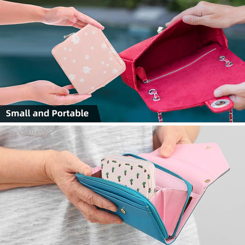 Abeillo 3Pcs Sanitary Napkin Storage Bags Menstrual Cup Pouches Nursing Pad Holder Tampon Bags Portable Period Bag