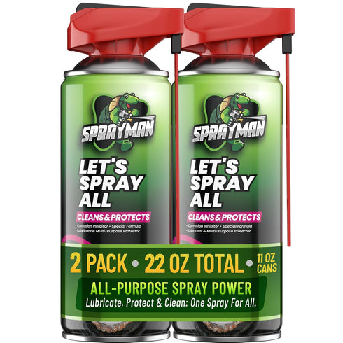 Sprayman Let's Spray All Corrosion Inhibitor (2x11 oz.) Long-Lasting Penetrating Oil &