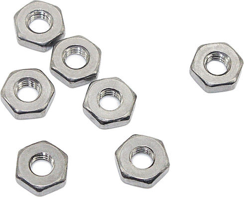 Stainless 4-40 Hex Nut (100 pcs) - 18-8 304 Stainless Steel, Bright Finish
