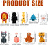 9 Pieces Nurse Flashlight Keychain Set - Pediatric Animal Flashlights Dolphin Lion Cow Cat Robot Giraffe Tiger