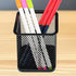 Pen Holder Pencil Holder Metal Desk Pen Holder Cup Pencil Holder for Desk Office Pen Pencil Organizer for Desk Black, Square 4 Pack by SNOW COOLER