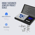 Flexzion Jewelry Scale Digital Pocket Scale 100g with 0.01g Precision, Mini Scale for Gold, Silver, Coins.