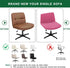 Generic 17(AA Stretch Cross Legged Office Chair CoversWide Office Chair Cover Modern Swivel Vanity Chair Slipcover