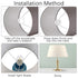 10Pcs NICENEEDED Lamp Shade Adapter Ring, Lampshade Reducer Rings Light Shade Replacement Washer Adapter White Plastic