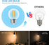 Dimmable G16.5 Bulb 2700K 4W, 40 E26 Bulb, Bulbs 90+CRI 400LM, 12 Pack GvvooHome Light Warm White, watt Equivalent, LED