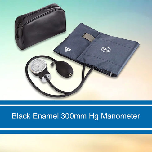 34 cm 50 cm, 1 Count McKesson Standard Aneroid Sphygmomanometer, Large Cuff, Navy Blue