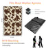 Mxfdegf 7 Server Book for Waitress, Waiter Book Server Wallet Fit Serving Aprons, PU Leather with Zipper and Large