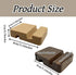 Ltvhuok 2 Pack Natural Bamboo Wood Phone Stand Cute Small Desktop Holder for Mobile Devices Portable Office Desk