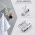 Angle Simple Swivel Towel Hook, Polished Chrome 304 Stainless Steel 3-Arm Robe Hook, Wall Mounted Towel Rack