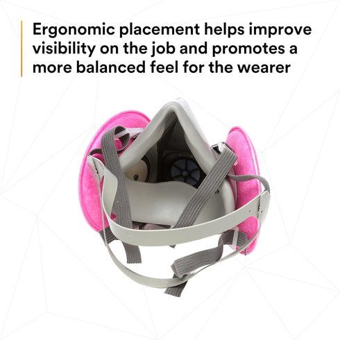 3M 6391, P100, 2091 Half Facepiece Reusable Respirator Assembly Kit Size Large, Lightweight, Comfortable, Easy