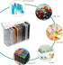 BTSKY Clear Phone Case Organizer Stackable Storage Box with Lid for Cell Phone Cases, Multifunctional Holder