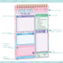 Glenmal 6 Pack Adulting Note Pad, Daily Planner Notepad, Undated Checklist Daily Planner for Office Stuffers