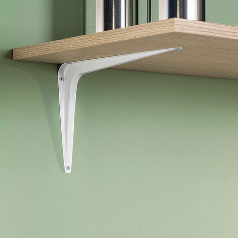 24 Pack 6 8 Inch 144 72 ZOENHOU x White Shelf Brackets, Heavy Duty L Bracket Support with Screws and Expansion Tubes