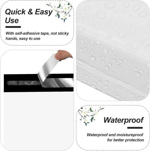 JinRuiKJ Thank You Poly Mailer 10x13 Inch, 25 PCS Shipping Bags for Clothing, Waterproof and Tear-Resistant Envelopes