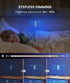 (2 Pack) Dimming, LOFTEK Motion Sensor Night Light - Rechargeable RGB Color Changing Wall Light, Stepless Battery