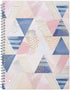 Mead Spiral Notebook, 1 Subject, 70 Sheets, College Ruled Paper, 10-1/2" x 7-1/2", Shape It Up, 1 Notebook (07152)