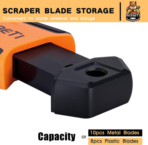 2 Pack 314Pcs -14Pcs 300Pcs REXBETI Razor Blade Scraper Tool, Razor Scraper with Extra Razor Blades Metal and Plastic