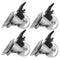 Hemobllo 4pcs Swivel Casters for Furniture Caster Wheels for Cabinets Swivel Wheel