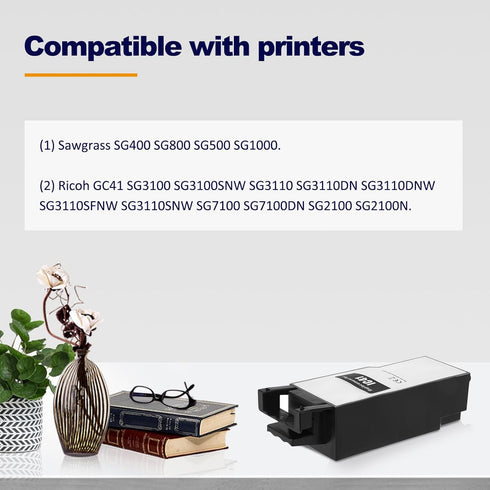 SG400 Waste Ink Collection Unit Tank for Sawgrass SG400 SG800 SG500 SG1000 Printers, 2 Packs