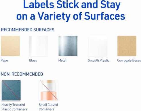Avery Printable Blank Rectangle Labels, 3" x 3.75", Pearlized Ivory, 48 Labels (22823)
