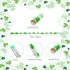St Patrick's Day Wooden Pencils, Shamrock Green Party Pencils for Kids, 50 Pieces