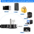 1Feet 1625W 13A UL SJT 16AWG Flat Plug Heavy Duty Extension Cord: 3-Prong Grounded Short 90 Degree Angle Adapter, UL