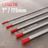 YESWELDER 10-pk TIG Welding Tungsten Electrode 2% Thoriated 3/32" x 7" (Red, WT20/EWTh-2)