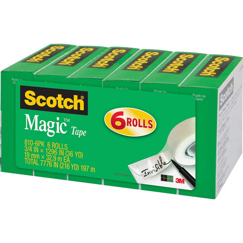 Scotch 3/4"W Magic Tape for Crafting and Repairs