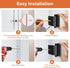 Jkrycyf 2 Pack 800 lbs, Home Security Door Reinforcement Lock, Door Locks for Kids Safety Withstand Child Proof Door