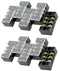 Luomorgo TB-1503 3 Position Double Row Screw Terminal Strip, 10pcs