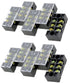 Luomorgo TB-1503 3 Position Double Row Screw Terminal Strip, 10pcs
