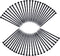 50-Pack Spiral Nylon Landscape Anchoring Spikes, 8 Inch Garden Landscape Spikes for Weed Barrier, Artificial Turf