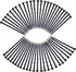 50-Pack Spiral Nylon Landscape Anchoring Spikes, 8 Inch Garden Landscape Spikes for Weed Barrier, Artificial Turf
